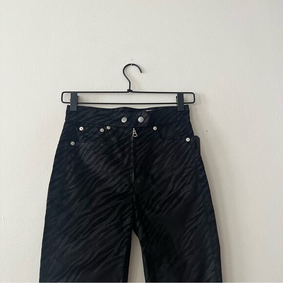 Rag & Bone Nina Black Zebra High Rise Ankle Skinny Pants - Picture 4 of 7